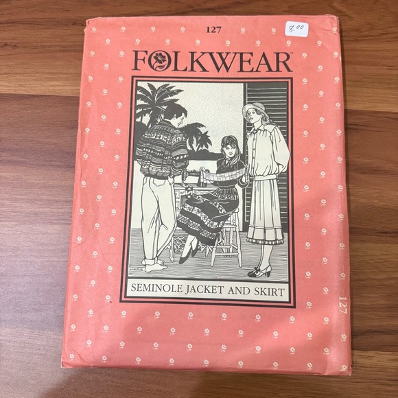 Lot of 4 Vintage Folkwear #102 #118 #125 #127 Collectible Sewing Patterns - Picture 9 of 10